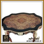 میز چوبی چایخوری بول نقاشی و بول برنج "سنتر" - Image 5