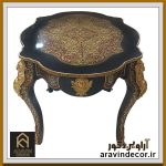 میز چوبی چایخوری بول نقاشی و بول برنج "سنتر" - Image 6