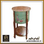 گل میز گرد چوبی پرشیا