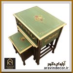 میز عسلی چوبی چهارپارچه لودا - Image 2