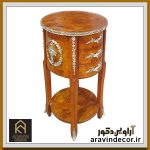 گل میز گرد چوبی پرشیا - Image 4