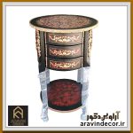 گل میز گرد چوبی پرشیا - Image 6