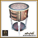 گل میز گرد چوبی پرشیا - Image 7