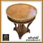میز چوبی سرو گرد شارلو - Image 3