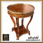 میز چوبی سرو گرد شارلو - Image 4