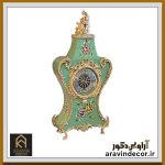 ساعت رومیزی چوبی ویولت