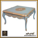 میز جلو مبلی چوبی مربع رُز - Image 3