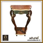 کنسول چوبی پایه ویرگولی ساغر در دو سایز - Image 3