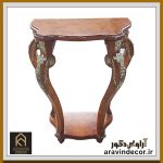 کنسول چوبی پایه ویرگولی ساغر در دو سایز - Image 4