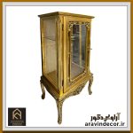 ویترین چوبی منبت کاری نیلوفر - Image 3