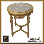 میز چوبی سرو منبت کاری راموس - Image 2