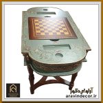 میز شطرنج چوبی رویال - Image 4